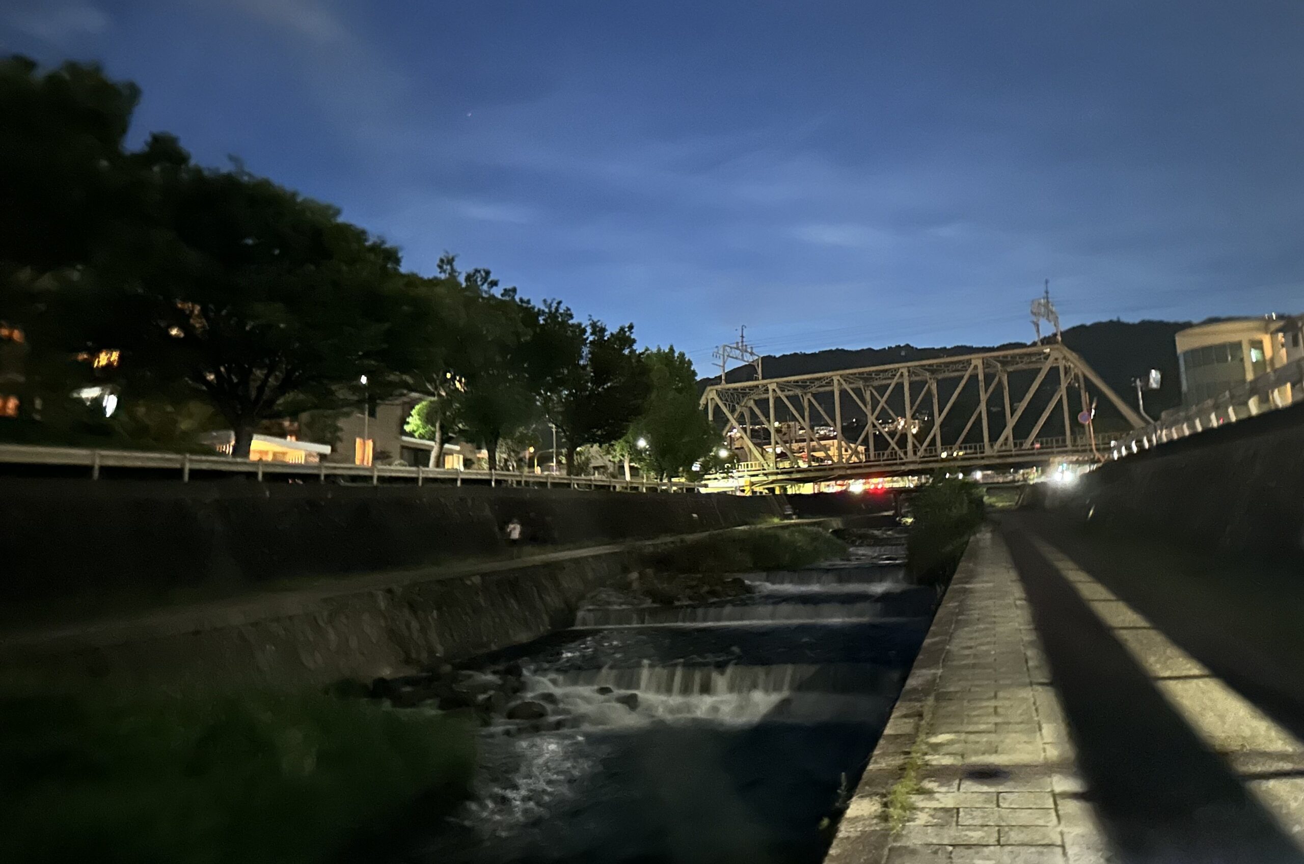 住吉川の夜